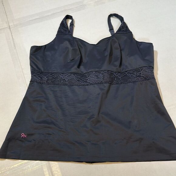 Bundle Ruby ribbon dark blue 1833 lace cami and beige demiette 3029 size 50 - Picture 9 of 16